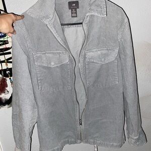 H&M Light Gray Utility Jacket for Women
